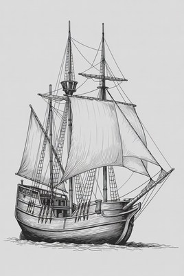 Sailing Ship Illustration