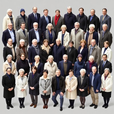 Group of professionals standing together