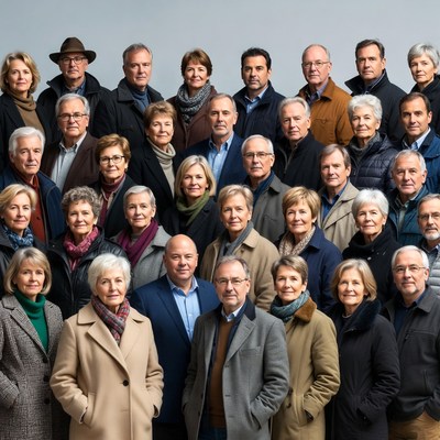 Group of professionals standing together