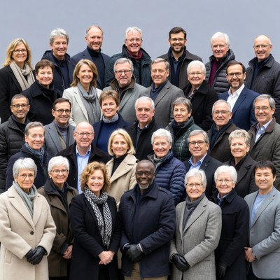 Group of professionals standing together