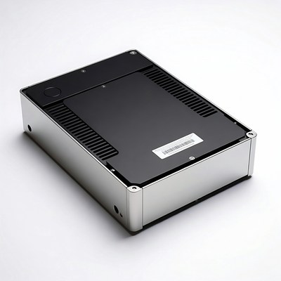 Open Silver NAS Hard Drive Enclosure