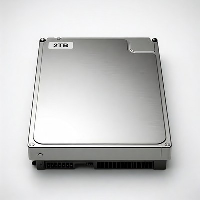2TB Silver Hard Drive