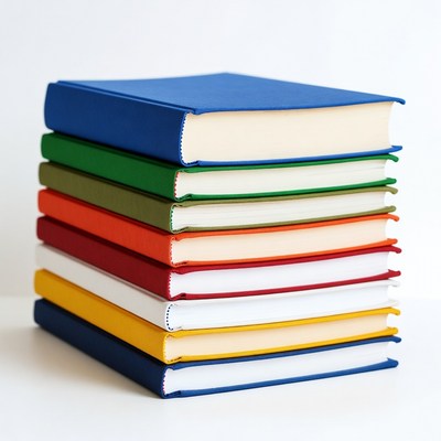Stack of colorful books