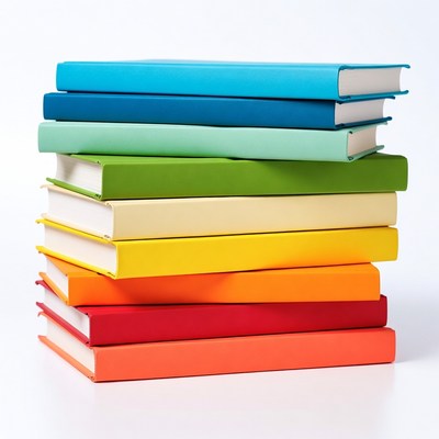 Stack of colorful books