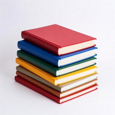 Stack of colorful books