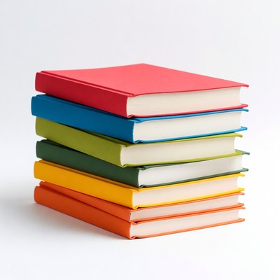 Stack of colorful books