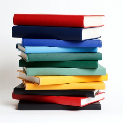 Stack of colorful books