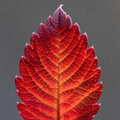 Red autumn leaf