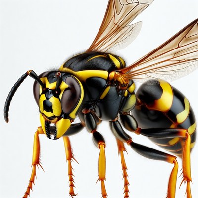 Yellow Jacket Wasp Closeup