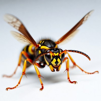 Yellow Jacket Wasp Closeup