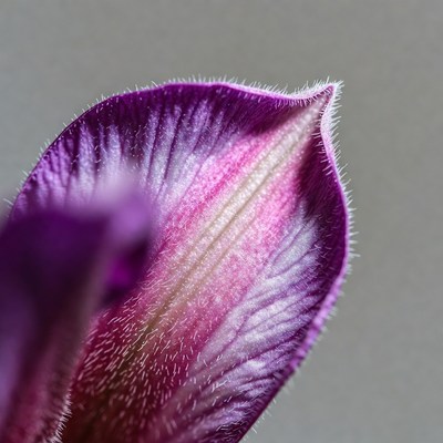 Purple Iris Petal Closeup