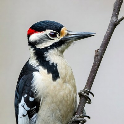 Hairy Woodpecker on branch