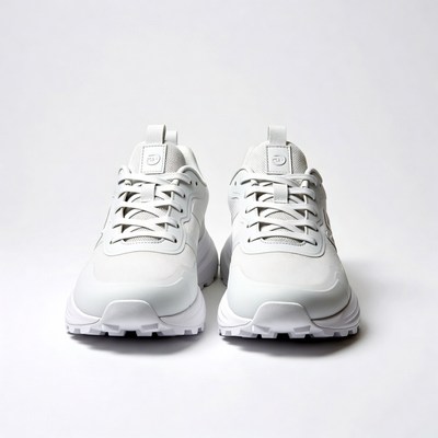 Pair of white chunky sneakers