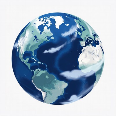 Earth Globe Illustration