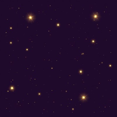 Sparkling Stars in Night Sky