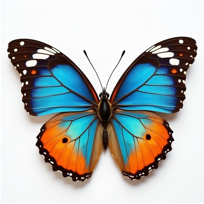 Blue Morpho Butterfly Wings Spread