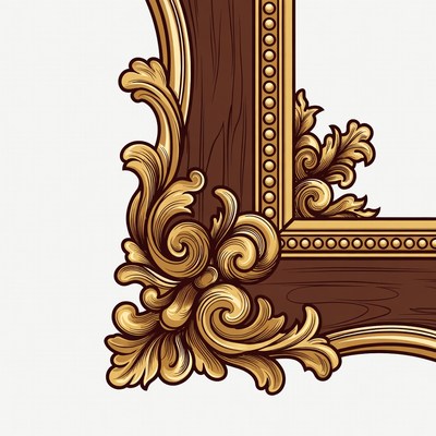 Ornate Wooden Picture Frame