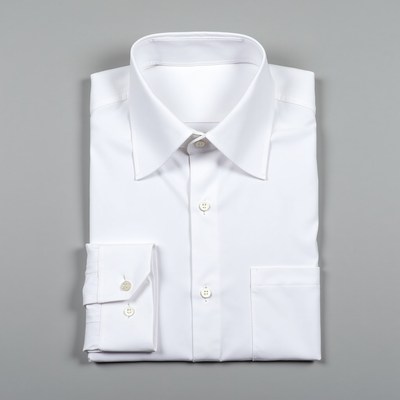 Folded White Dress Shirt