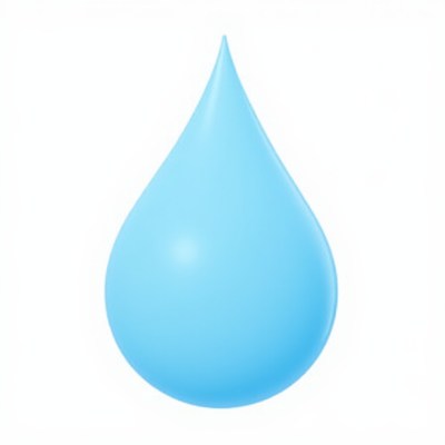 Blue water drop