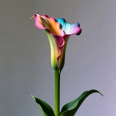 Rainbow Colored Calla Lily