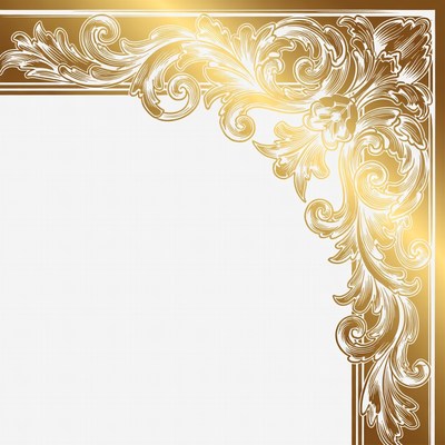 Gold Ornate Blank Frame