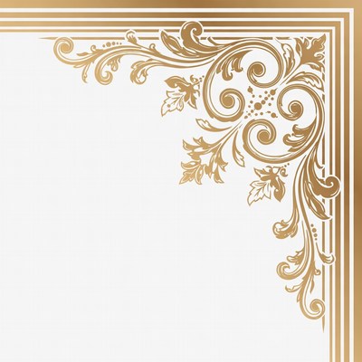 Gold Ornate Corner Border Design