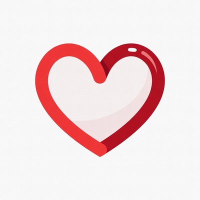 Red Outline Heart Icon