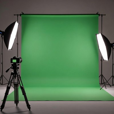Green Screen Studio with Camera