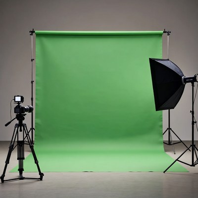 Green Screen Photography Studio Setup