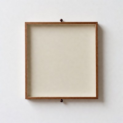 Empty Wooden Picture Frame