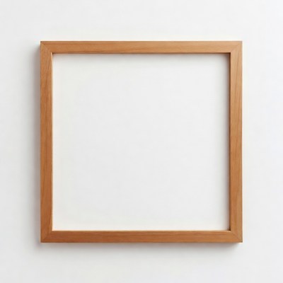 Empty Wooden Picture Frame