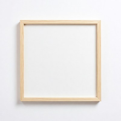 Empty Wooden Picture Frame