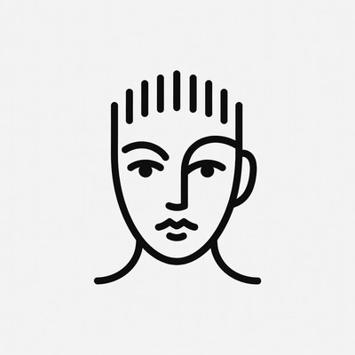 Line Art Face Portrait