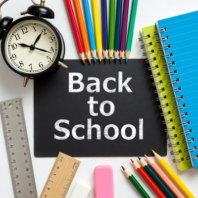 Back to School Supplies on Blackboard