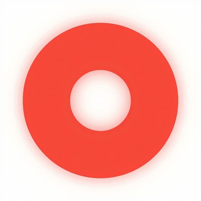 Red Circle with White Center