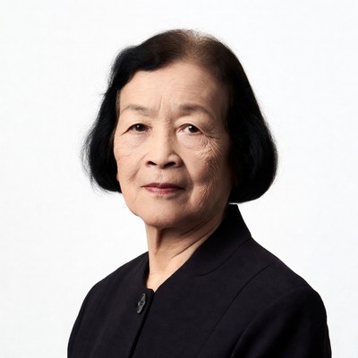 Elderly Asian woman portrait