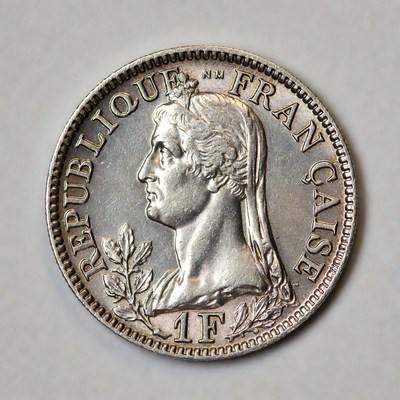 French 1 Franc Coin Marianne
