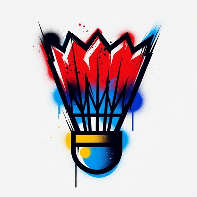 Graffiti Style Shuttlecock