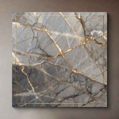 Gold Veined White Marble Texture