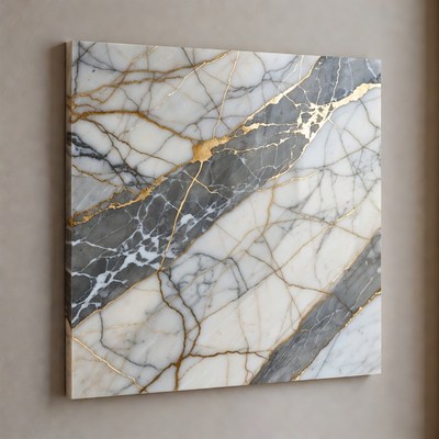 Gold Kintsugi Marble Slab