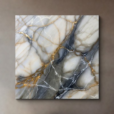 White Marble with Gold Veins