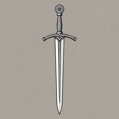 Medieval Sword Illustration