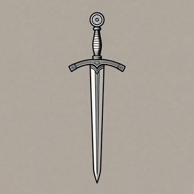 Medieval Sword Illustration