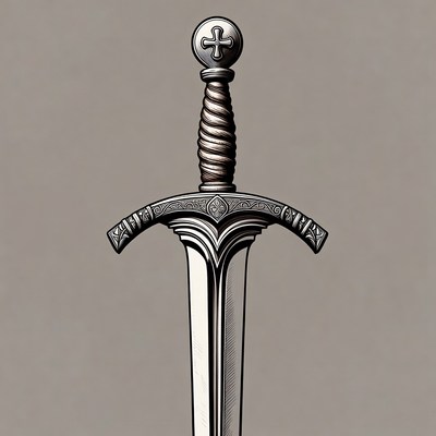 Medieval Sword with Cross Hilts