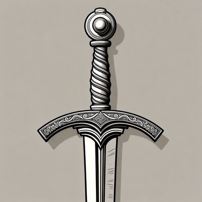 Medieval Sword Illustration