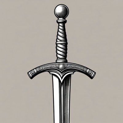 Medieval Sword Illustration