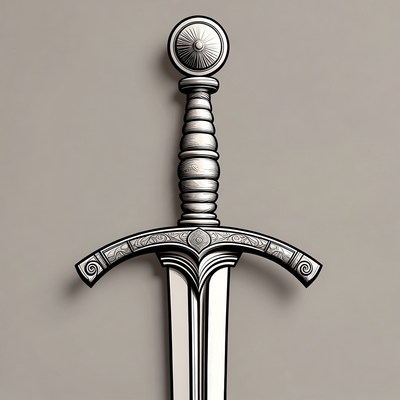 Medieval Sword Illustration