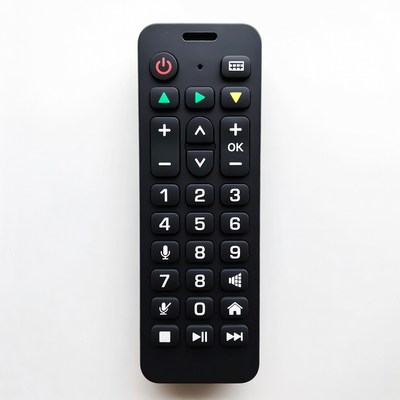 Black TV Remote Control