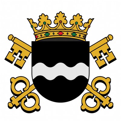 Coat of Arms with Golden Keys and Crown