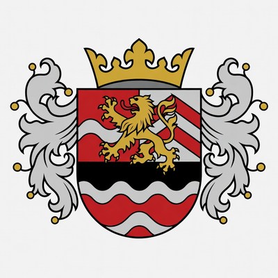 Coat of Arms with Golden Lion